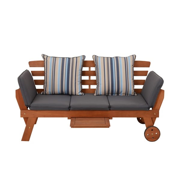 Hnedá drevená záhradná lavica Rincon – Garden Pleasure-image-2