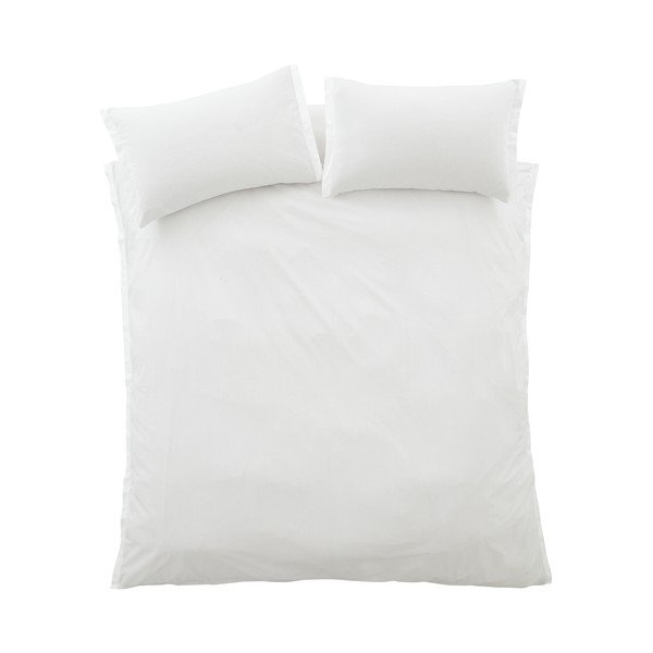 Svetlosivé 3-dielne obliečky na dvojlôžko z bavlneného perkálu 200x200 cm Seersucker Woven Stripe – Bianca