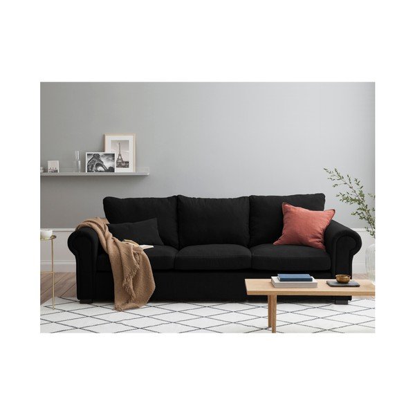 Čierna pohovka Windsor & Co Sofas Hermes, 245 cm-image-2