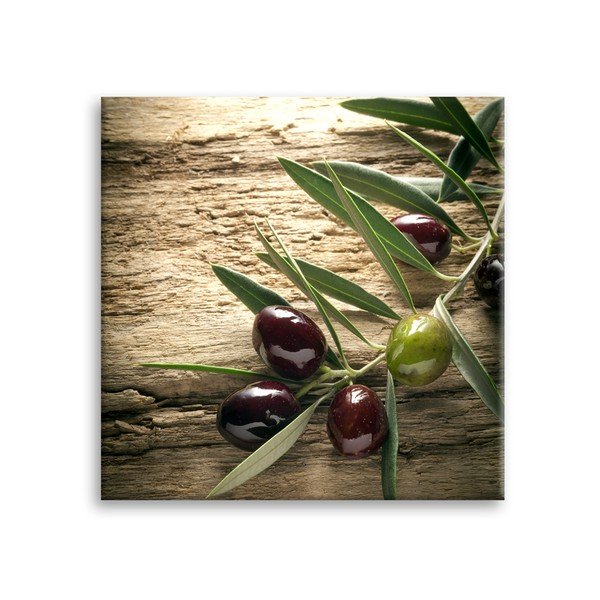 Obraz Styler Glas Kitchen Olives 4, 30 × 30 cm