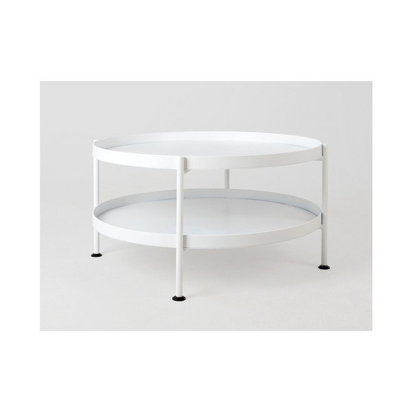 Biely konferenčný stolík Custom Form Hanna, ⌀ 60 cm-image-1