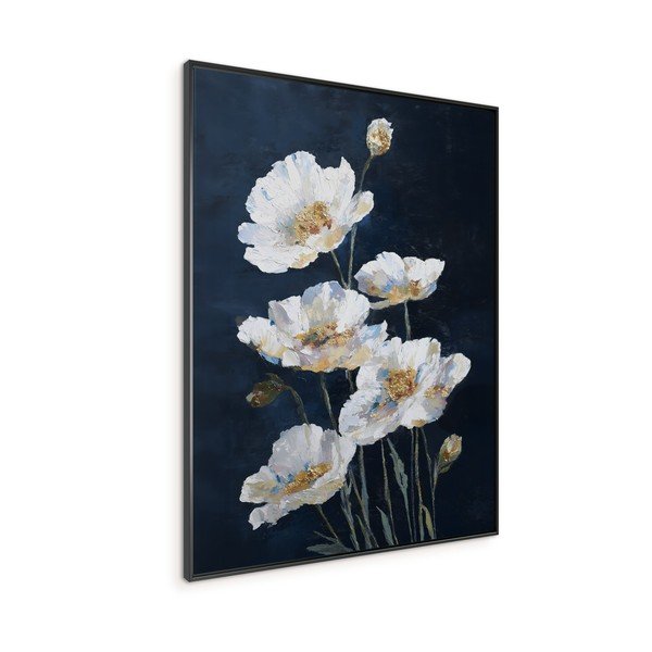 Tlačený obraz s rámom 60x80 cm White Poppies – Styler-image-3