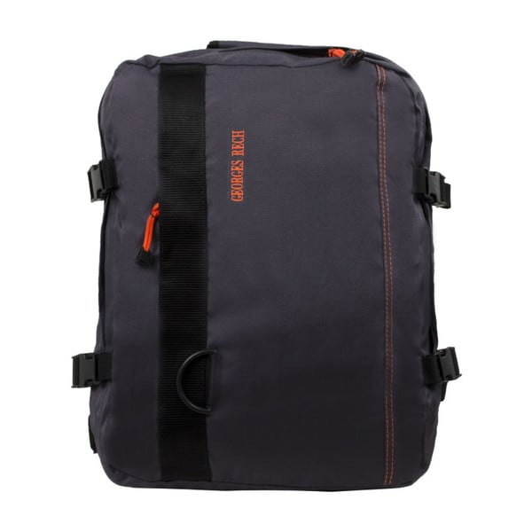 Cestovný batoh s oranžovými detailmi Unanyme Georges Rech, 23 l