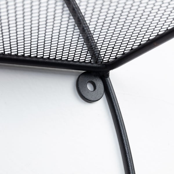 Čierna poschodová kovová polica 55 cm Across – Kave Home-image-4