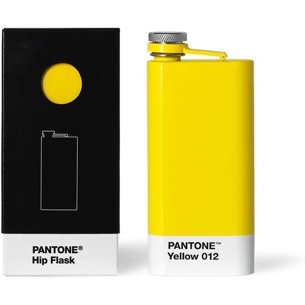 Žltá ploská fľaša Pantone, 150 ml-image-3