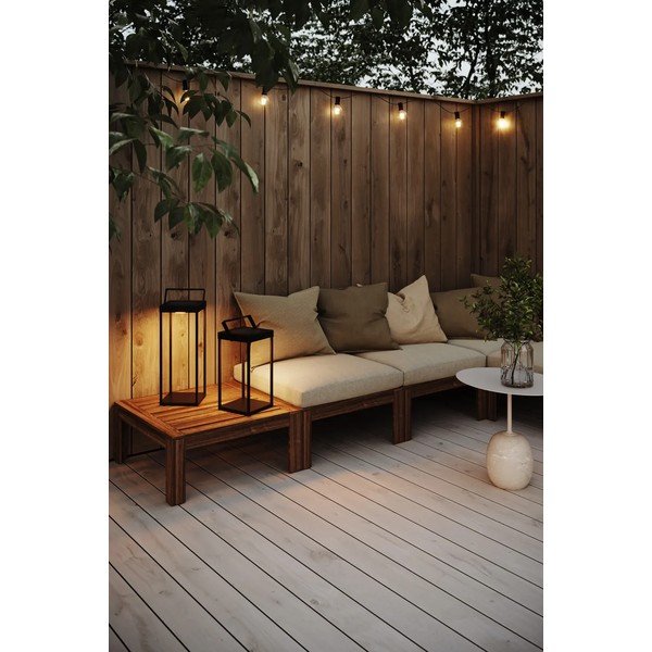 Čierny vonkajší solárny LED lampáš na USB (výška 42 cm) Pure – Markslöjd-image-3