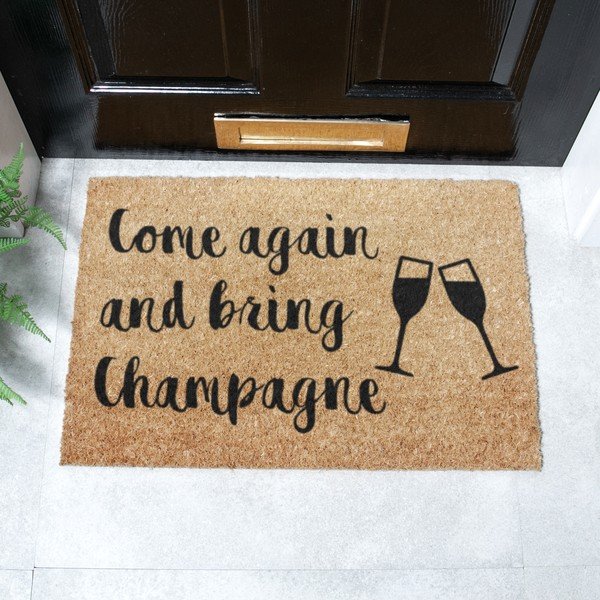 Rohožka z kokosového vlákna 40x60 cm Bring Champagne – Artsy Doormats-image-2