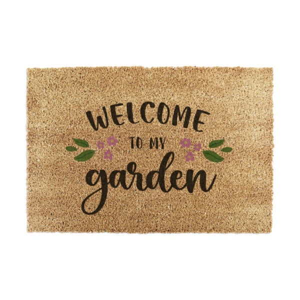 Rohožka z kokosového vlákna 60x90 cm Welcome to My Garden – Artsy Doormats