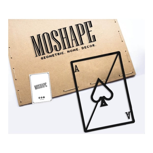 Čierna kovová nástenná dekorácia Card-image-1