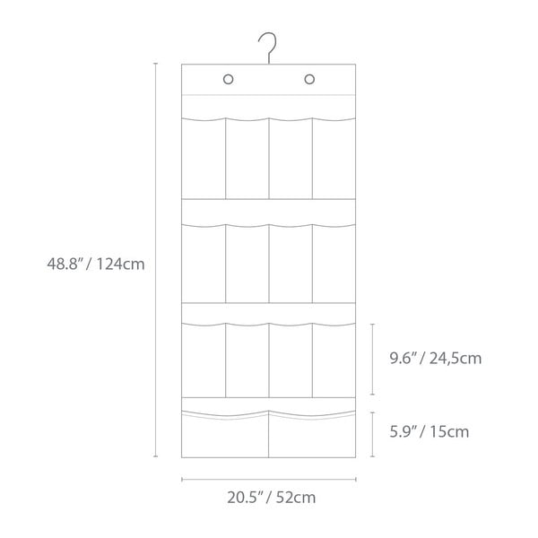 Závesný látkový organizér do skrine - Bigso Box of Sweden-image-4
