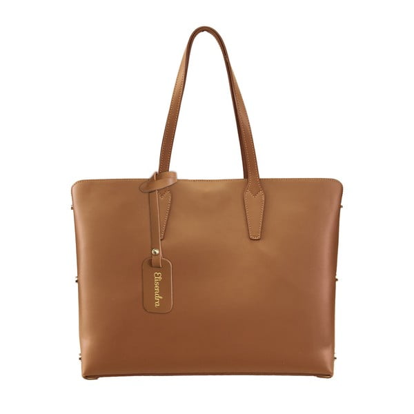 Hnedá kožená kabelka Maison Bag Nola
