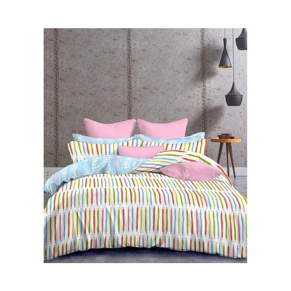 Obliečky z mikrovlákna na dvojlôžko DecoKing Basic Stiches, 200 × 220 cm-image-1