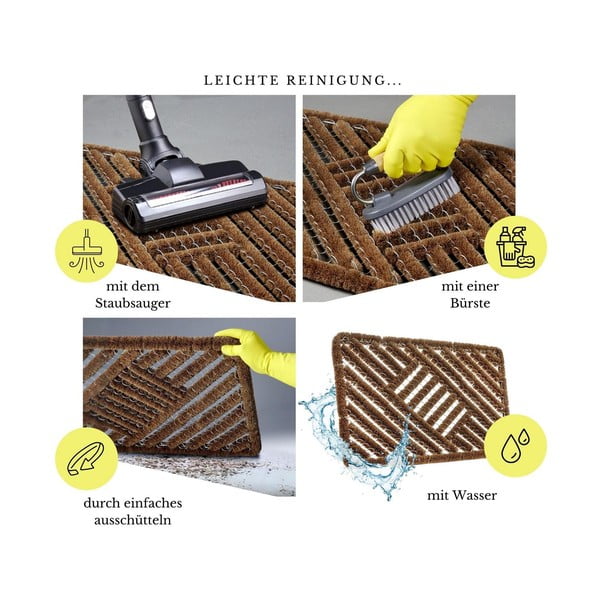 Rohožka z kokosového vlákna 40x60 cm Coco Natural – Hanse Home-image-3