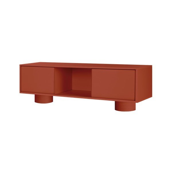 TV stolík v terakotovej farbe 160x48x42 cm Taro – noo.ma