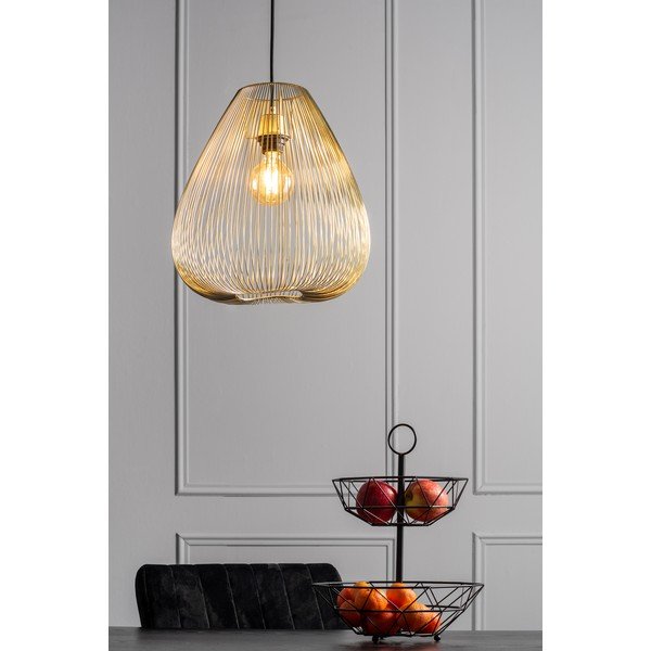 Kovové závesné svietidlo v zlatej farbe Leitmotiv Lucid, ø 35 cm-image-1