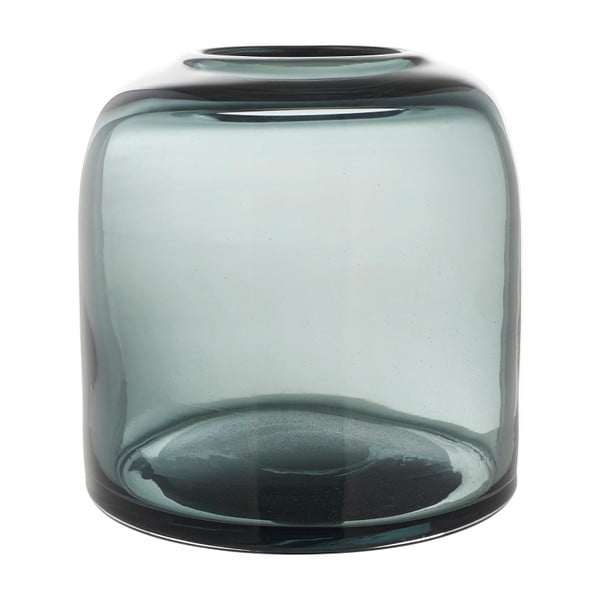 Modrá sklenená váza A Simple Mess Hat, ⌀ 12 cm