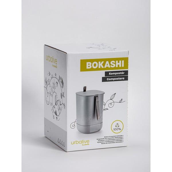 Sivý kompostér 10,6 l Bokashi – Plastia-image-4