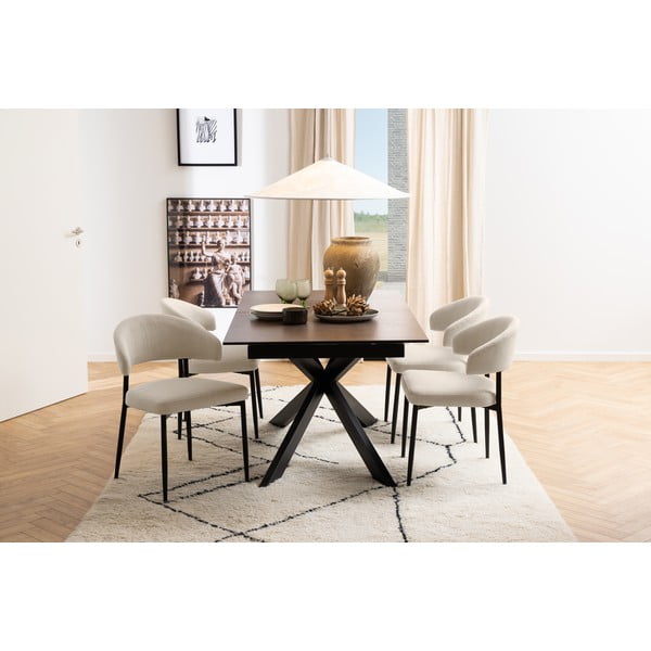 Keramický rozkladací jedálenský stôl 90x210 cm Irwine - Actona-image-1