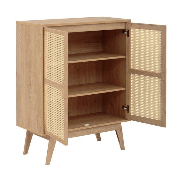 Skrinka v dekore duba v prírodnej farbe 87x110 cm Bridget – Støraa-image-3