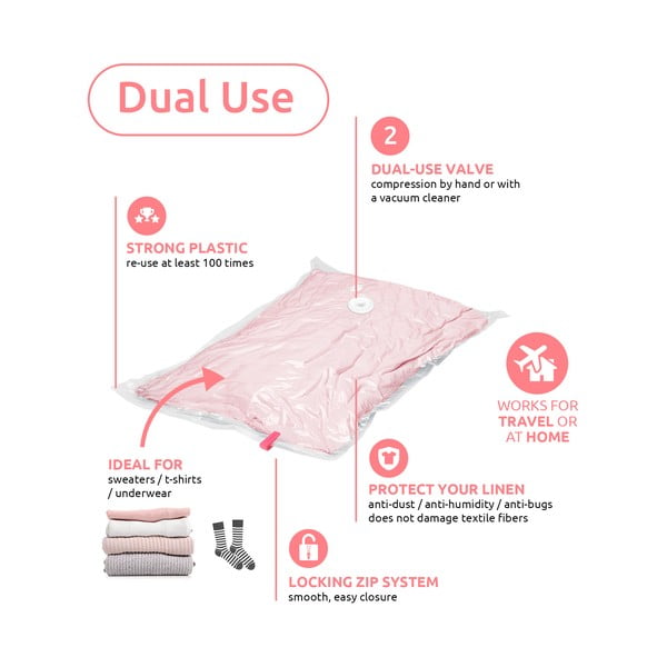 Vákuové vrecia v súprave 2 ks Hanging Vacuum S – Compactor-image-2