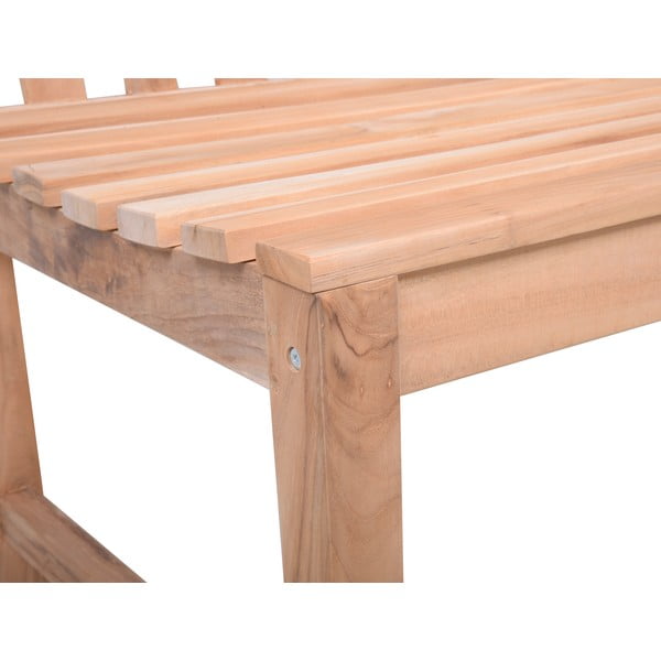 Drevená záhradná lavica v prírodnej farbe Solo – Garden Pleasure-image-4