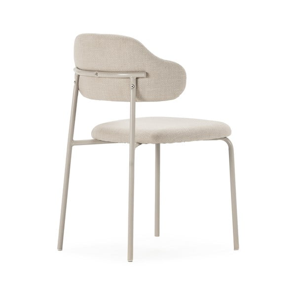 Krémové jedálenské stoličky v súprave 4 ks Adriel – Marckeric-image-4