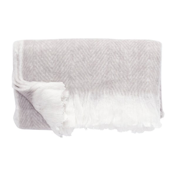 Sivo-biela deka Hübsch Laya