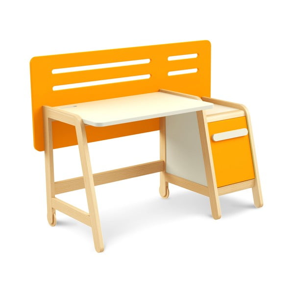 Oranžový pracovný stôl Timoore Simple