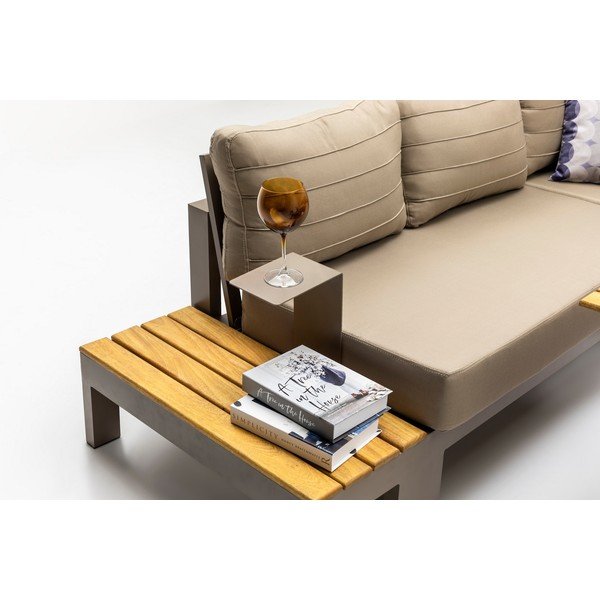 Béžová záhradná lounge súprava pre 7 Daisy – Floriane Garden-image-3