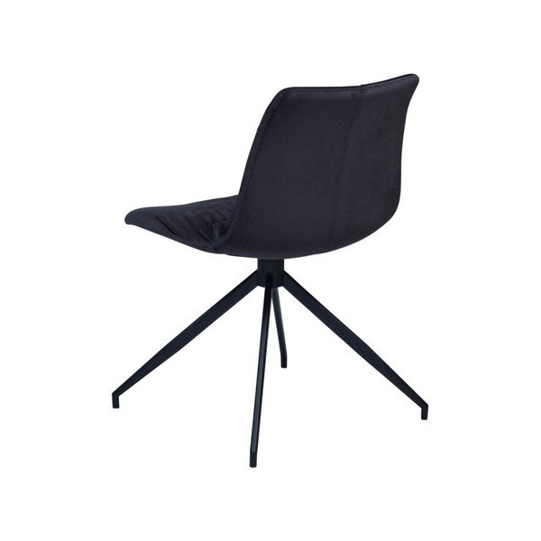 Čierna jedálenská stolička DAN–FORM Dazz Velvet-image-1