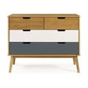 Komoda z borovicového dreva Marckeric Cusco, 100 × 82 cm