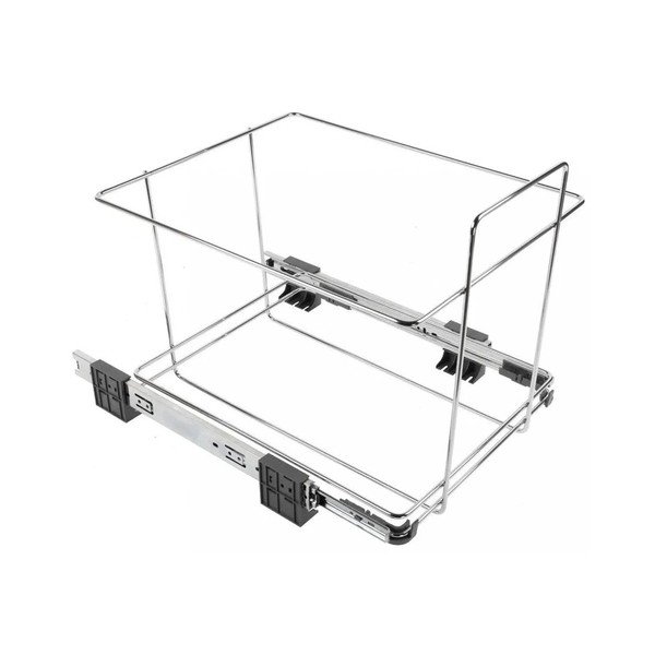 Sivý vstavaný plastový odpadkový kôš na triedený odpad 42+42 l Ecofil – Elletipi-image-4