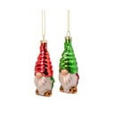 Sklenené ručne vyrobené vianočné ozdoby v súprave 2 ks ø 4 cm Gonk – Sass & Belle