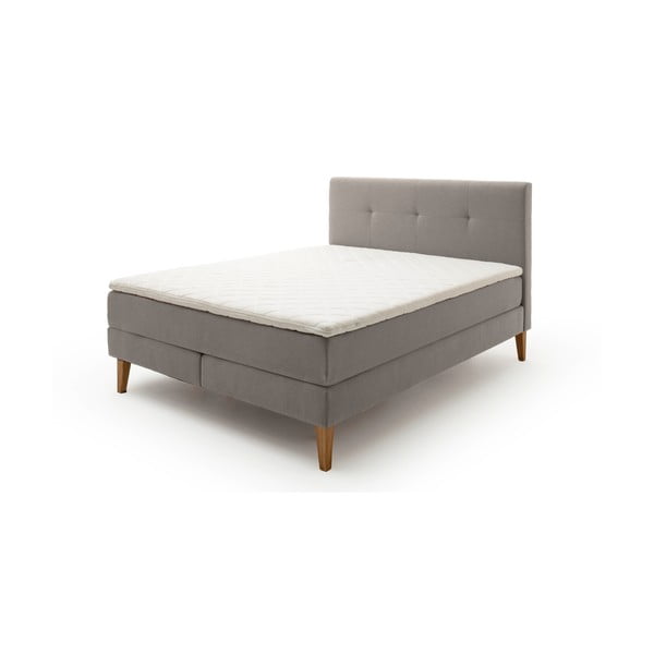 Svetlosivá boxspring posteľ 160x200 cm Stockholm – Meise Möbel