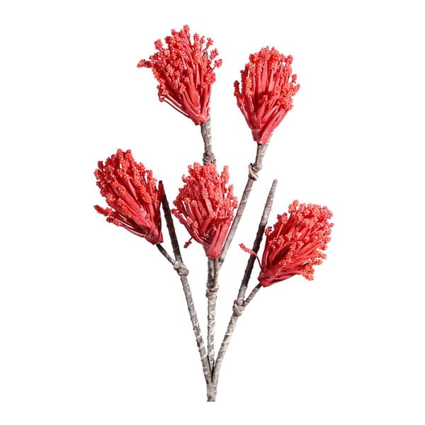 Umelá kvetina s červenými kvetmi Ixia Gugu, výška 104 cm
