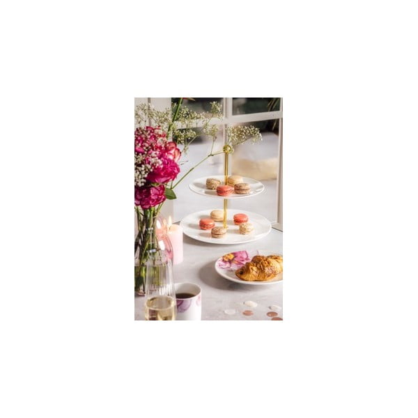 Bielo-ružový porcelánový tanier ø 21.2 cm Rose Garden - Villeroy&Boch-image-3