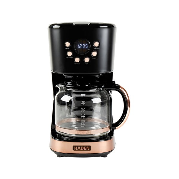 Kávovar v čierno-medenej farbe – Haden