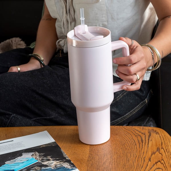 Svetloružová termoska 1,2 l – Rex London-image-1