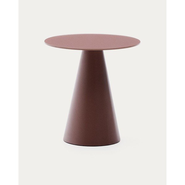 Okrúhly odkladací stolík so sklenenou doskou ø 50 cm Wilshire – Kave Home