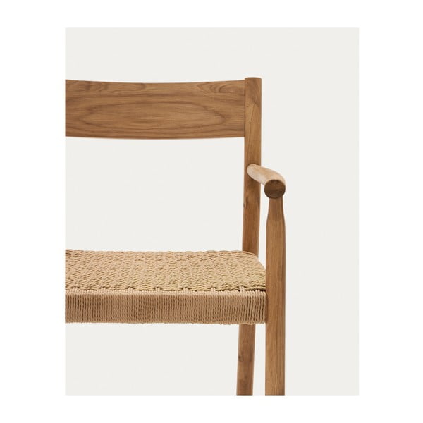Jedálenská stolička z dubového dreva v prírodnej farbe Yalia – Kave Home-image-3