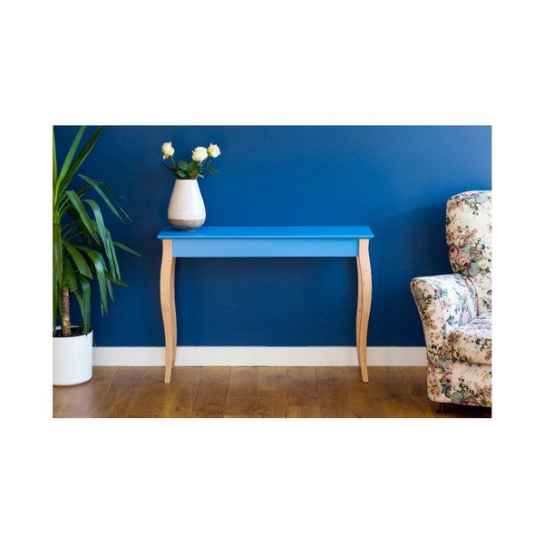 Modrý konzolový stolík Ragaba Lillo, šírka 85 cm-image-1