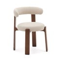 Hnedá/béžová jedálenská stolička z jaseňového dreva Granite – Kave Home