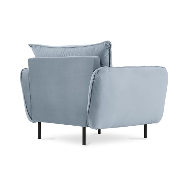 Svetlomodré zamatové kreslo Vienna – Cosmopolitan Design-image-3