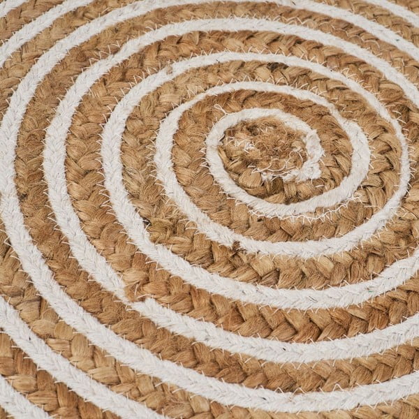 Jutový okrúhly koberec v prírodnej farbe ø 100 cm Natur – Casa Selección-image-1