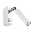 Biele bodové svietidlo 10x3 cm Tiden – Sollux