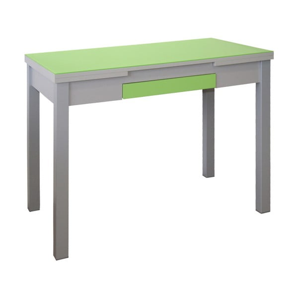 Zelený rozkladací jedálenský stôl Pondecor Roja, 60 × 100 cm