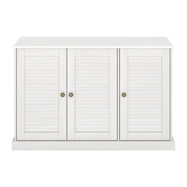 Biela komoda z borovicového dreva 125x80x38 cm Edith – Støraa