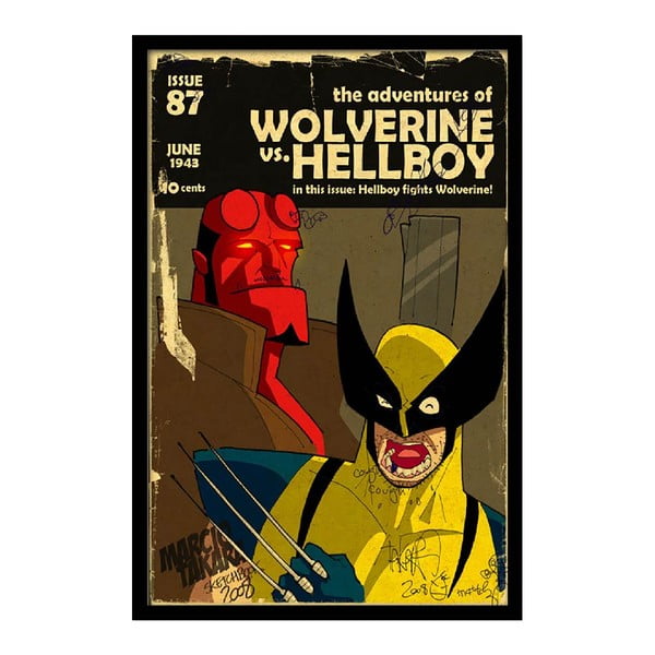 Plagát Wolverine, 35x30 cm