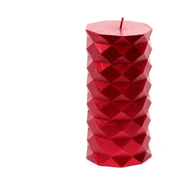 Červená sviečka Unimasa Fashion, výška 13,8 cm