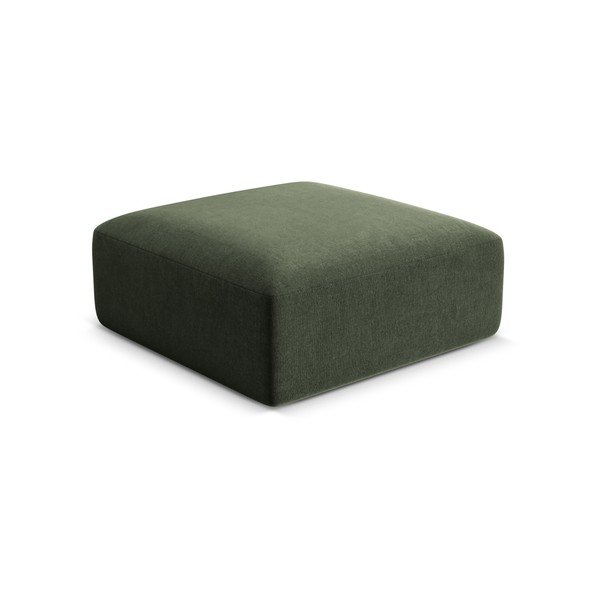 Zelená zamatová podnožka Campi – Cosmopolitan Design